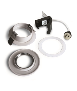 Mains GU10 Downlight IP65 - White, Black or Brushed Aluminium